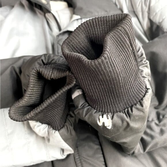 Vintage Alberta Transport Foreman Bomber Style Black Grey Winter Coat XXL - Picture 8 of 16